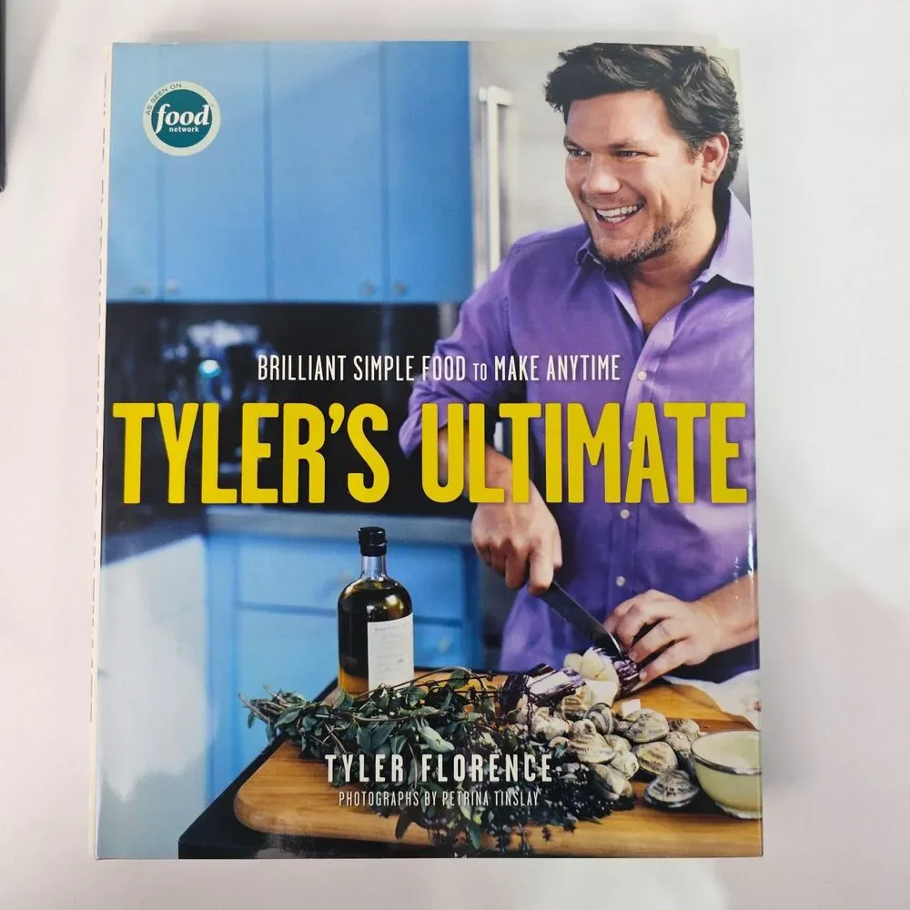 Tyler Florence Cookbook Lot Family Meal & Tyler's Ultimate Hardcover Set 2